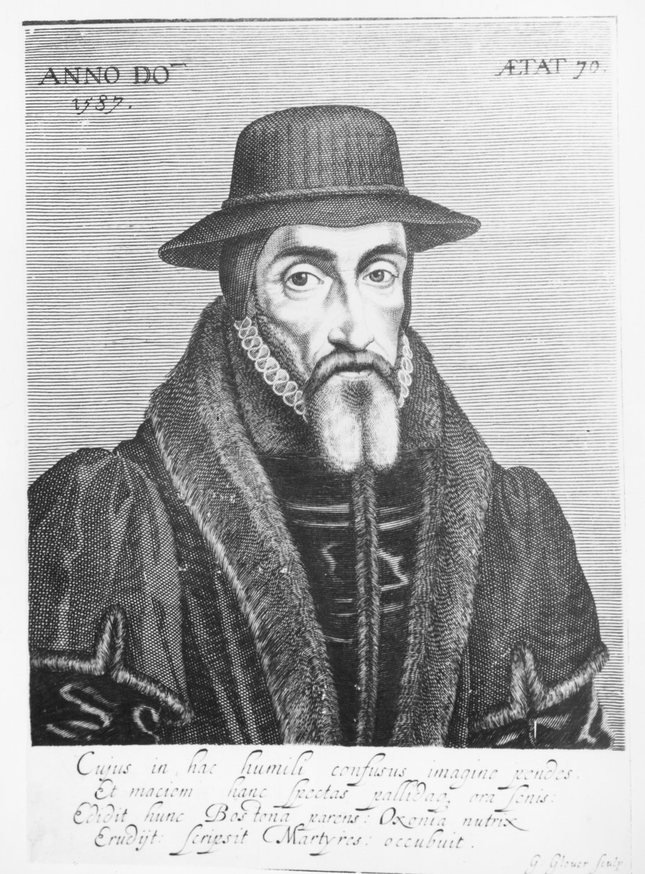 Portræt af John Foxe (1516-87) engelsk martyrolog af George Glover