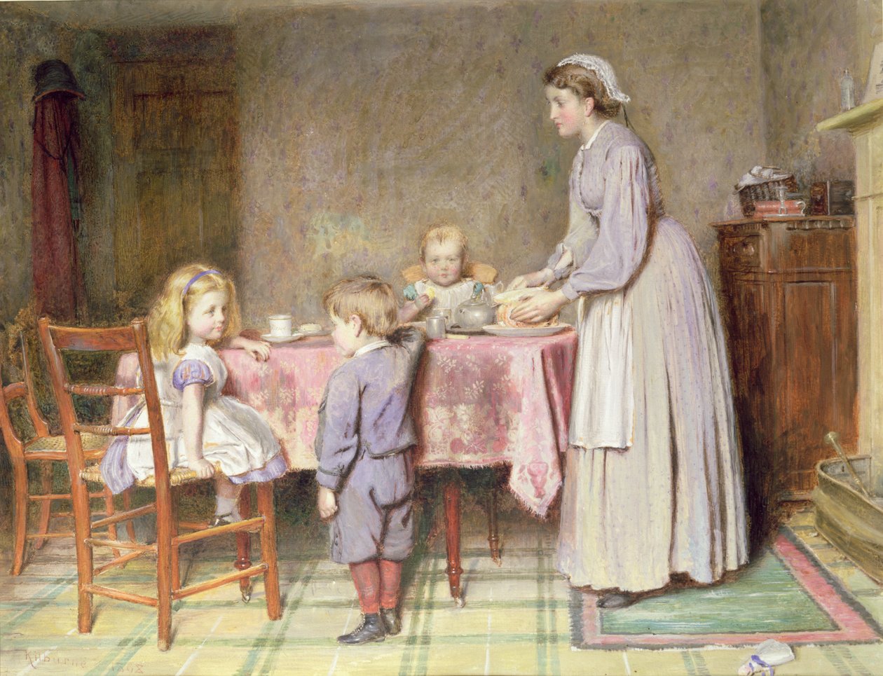 Te tid af George Goodwin Kilburne