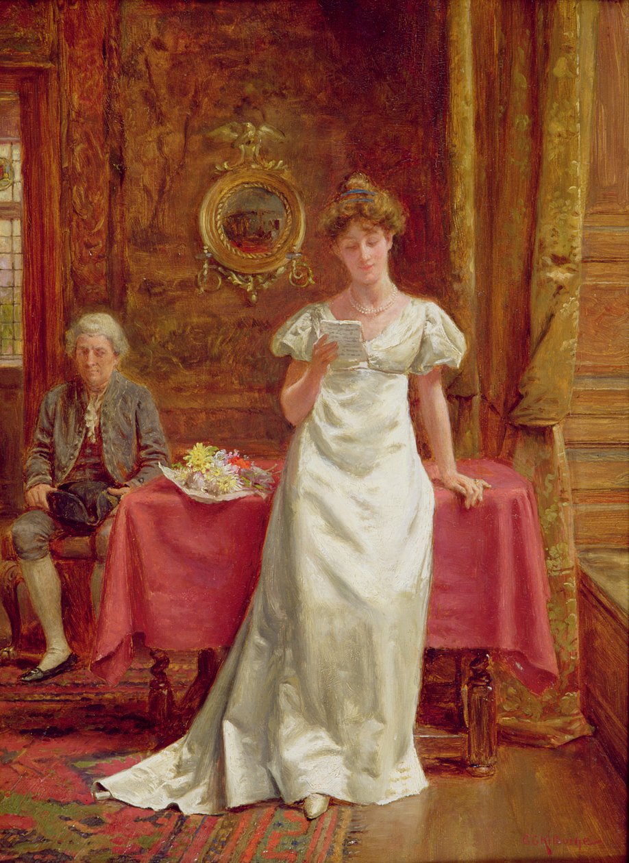 Venter på et svar af George Goodwin Kilburne
