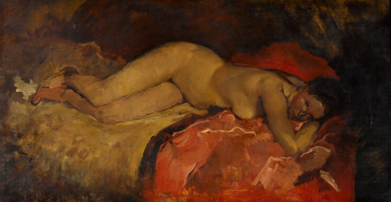 Liggende nøgen af George Hendrik Breitner