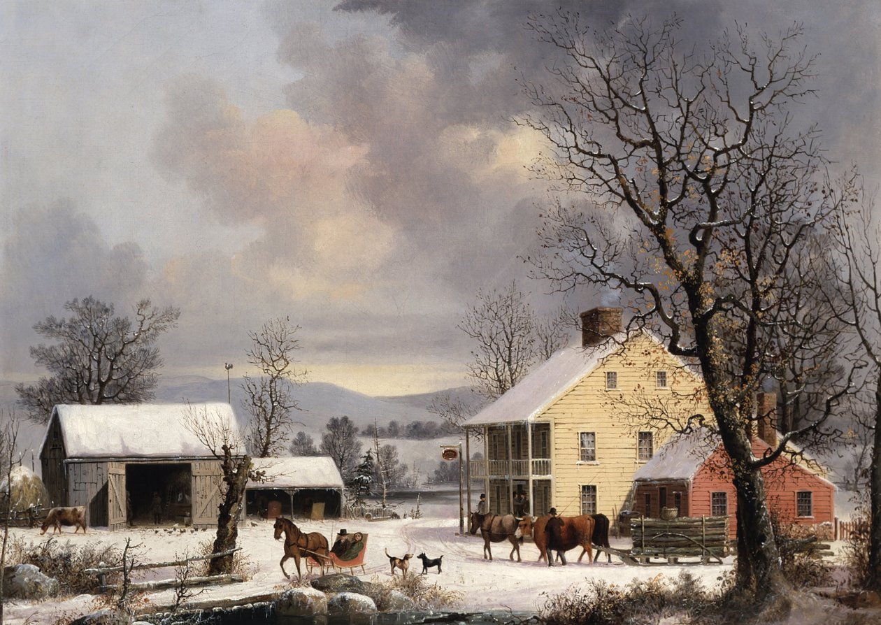 Vinter på landet af George Henry Durrie