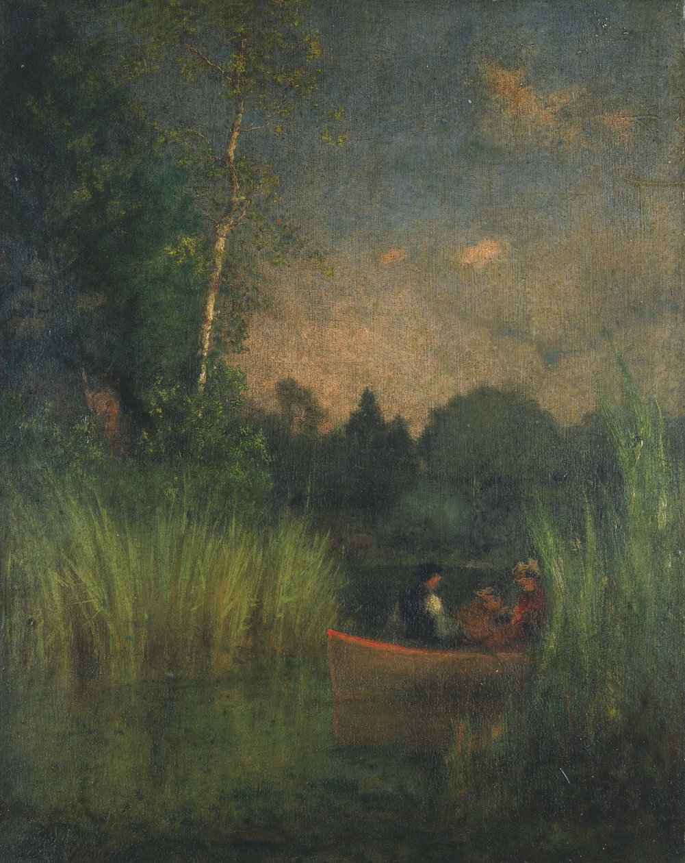 Dusk in the Rushes (Alexandria Bay) af George Inness