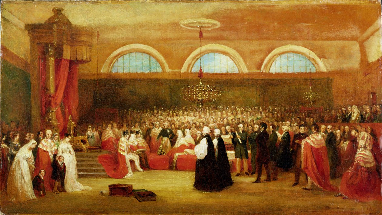The Passation of the Great Emancipation Act, c.1829 af George Jones