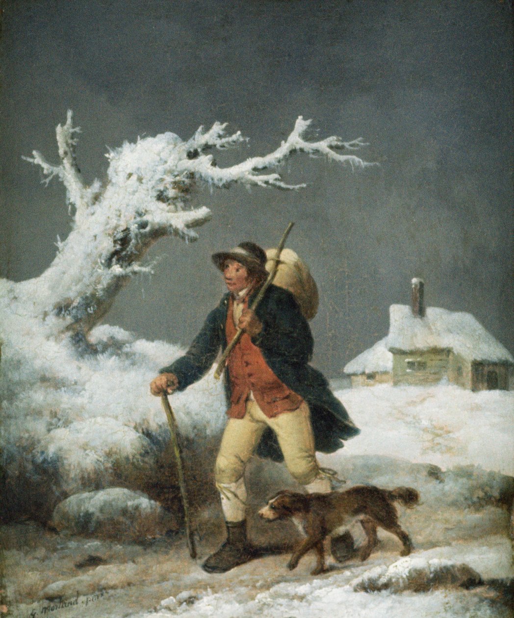 Vandring i sneen af George Morland