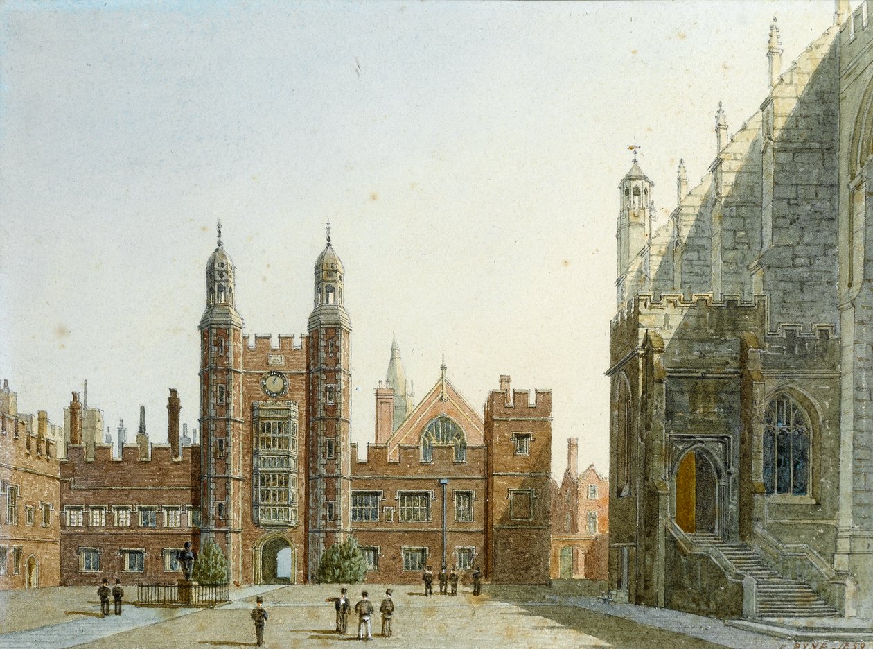 Eton College, 1859 (wc på papir) af George Pyne