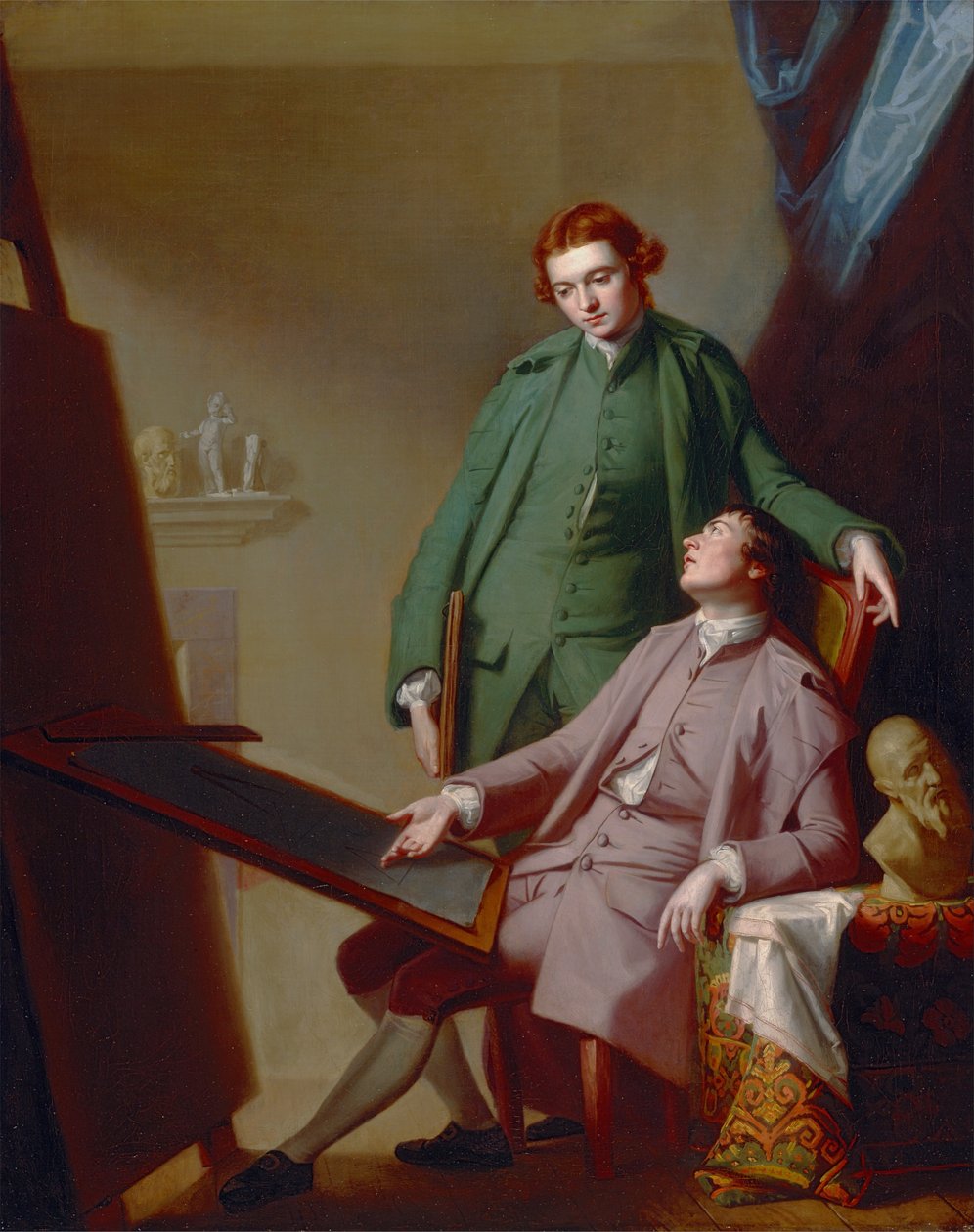 En samtale (The Artists Brothers, Peter og James Romney) af George Romney