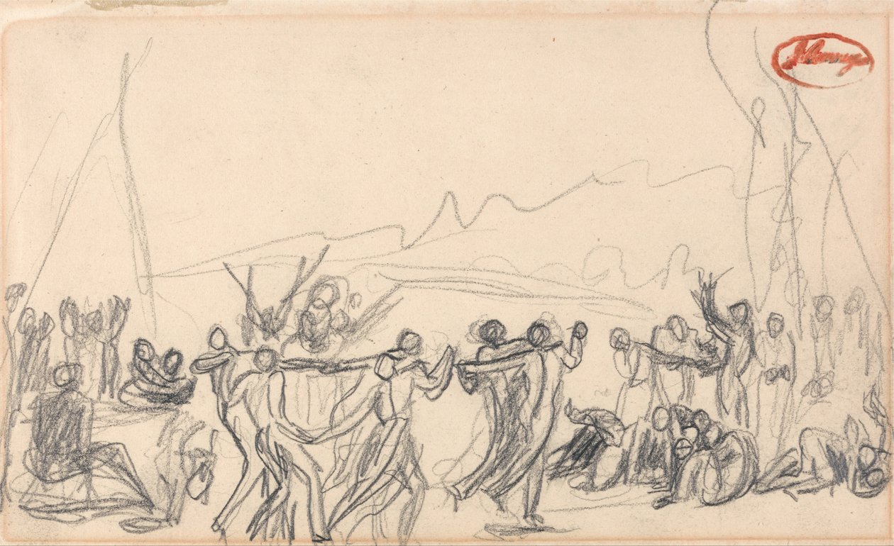 Bacchanalian scene (muligvis antediluviansk) af George Romney