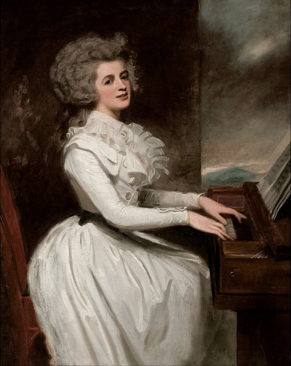 Charlotte, fru Thomas Raikes af George Romney