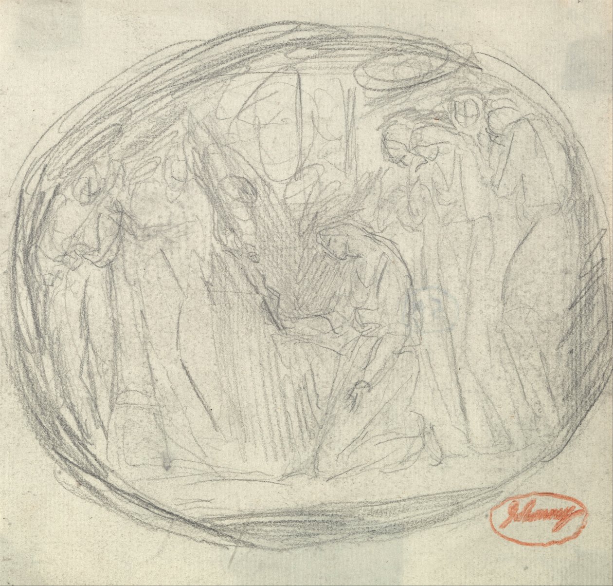 Henrettelse af Mary Stuart af George Romney
