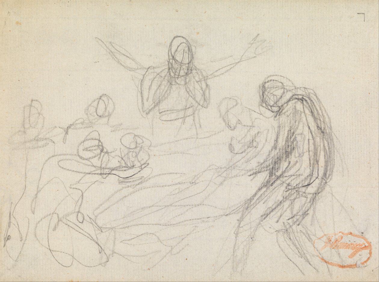 Figur Sammensætningsundersøgelse 11 af George Romney