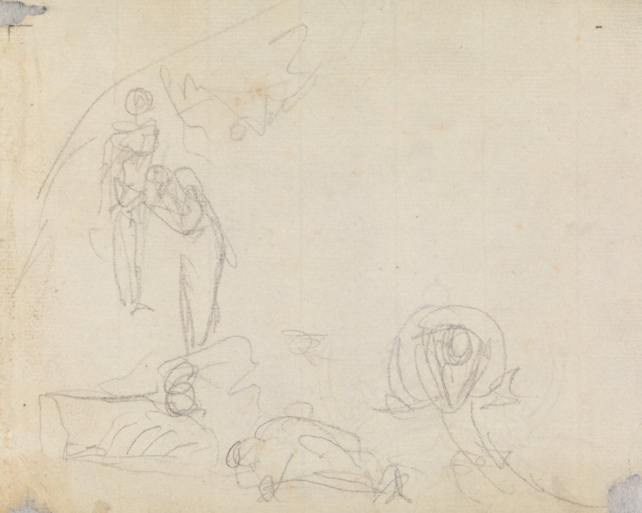 Figur Sammensætningsundersøgelse 16 af George Romney
