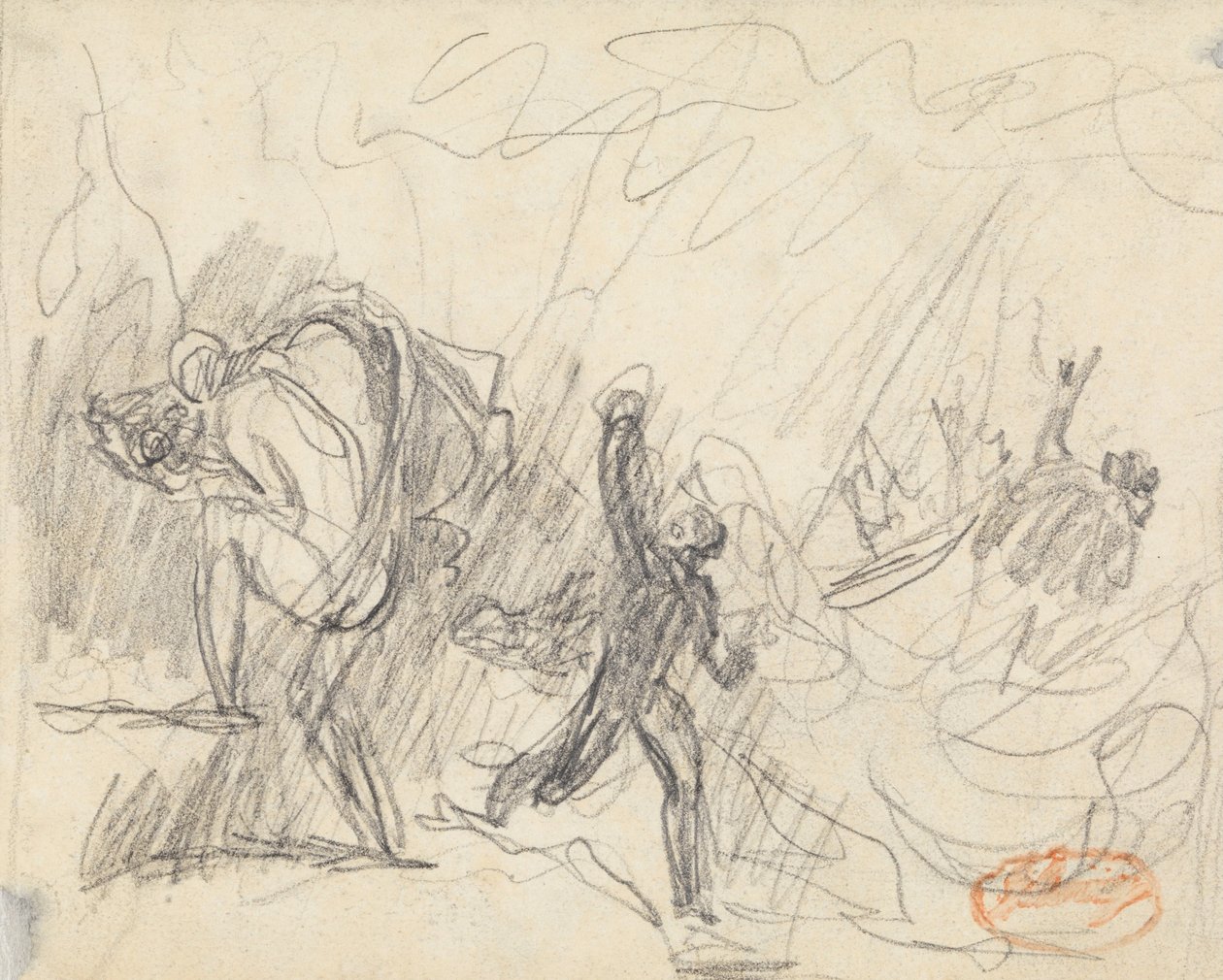 Figur Sammensætningsundersøgelse 20 af George Romney