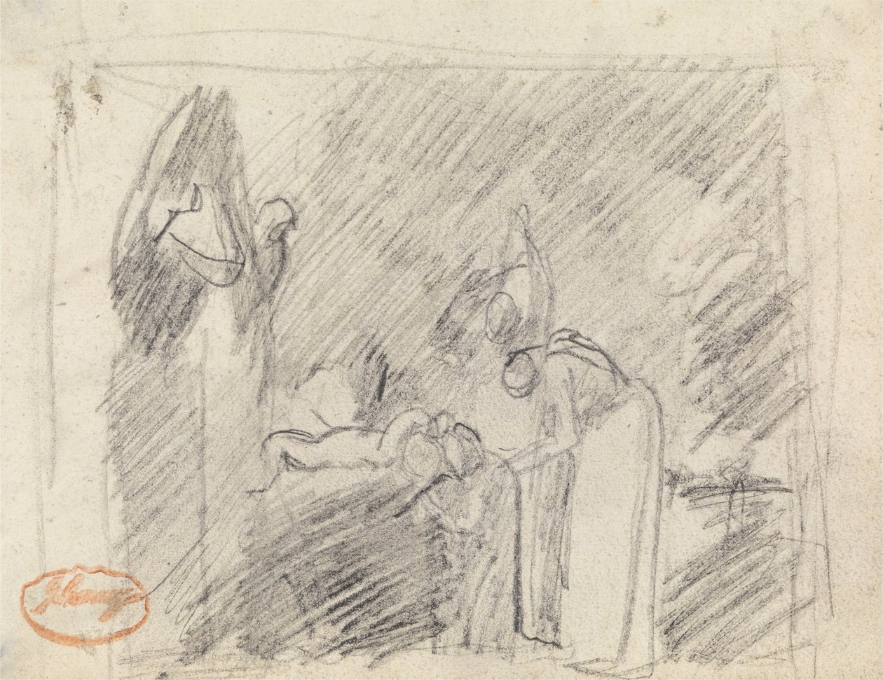 Figur Sammensætningsundersøgelse 42 af George Romney