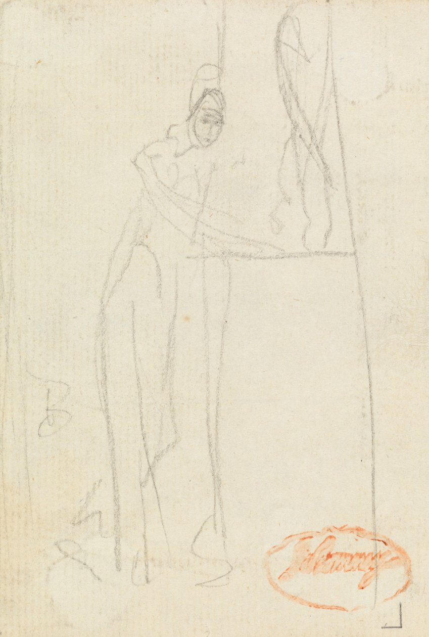 Figur Study Thirteen af George Romney