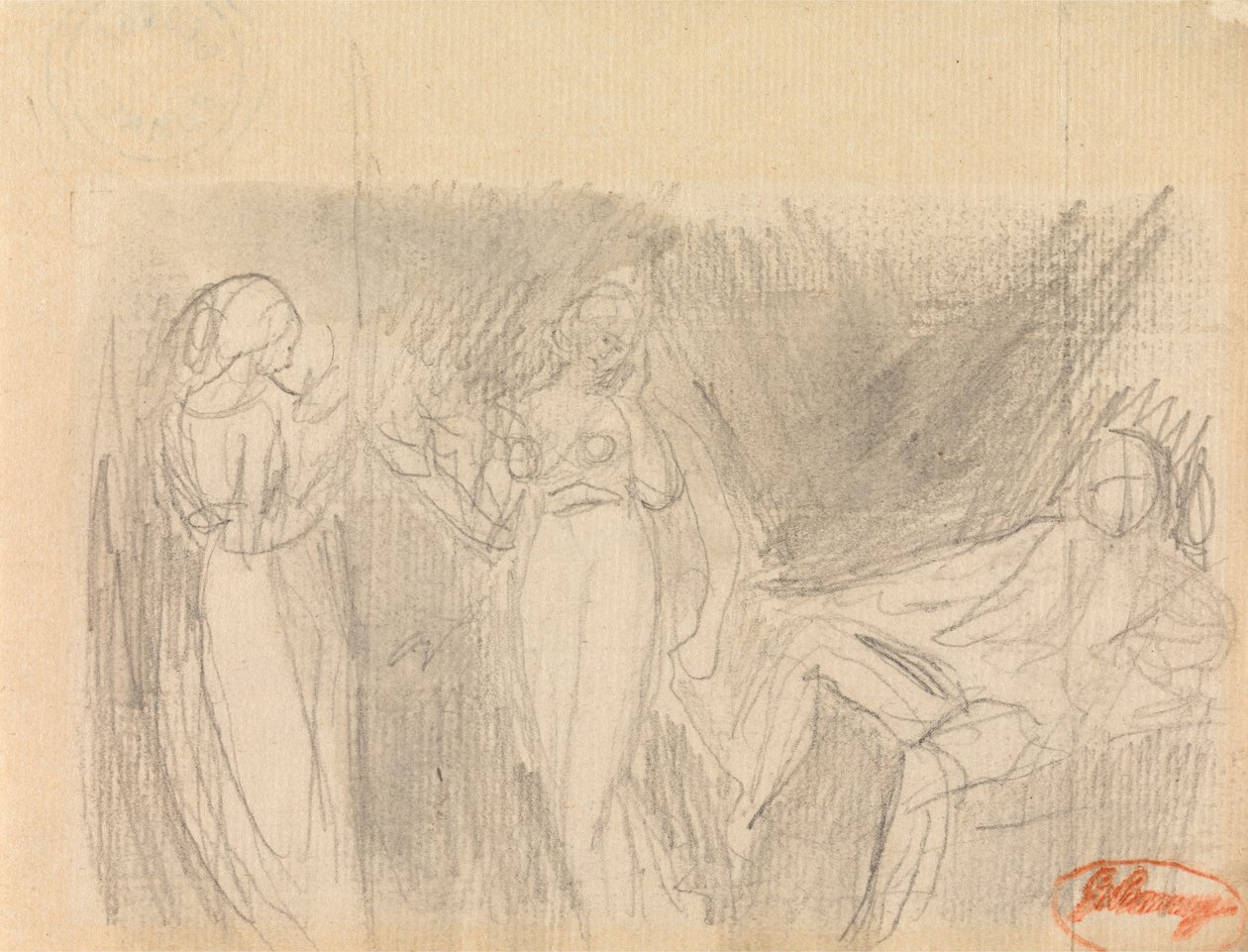 Ventende damer af George Romney