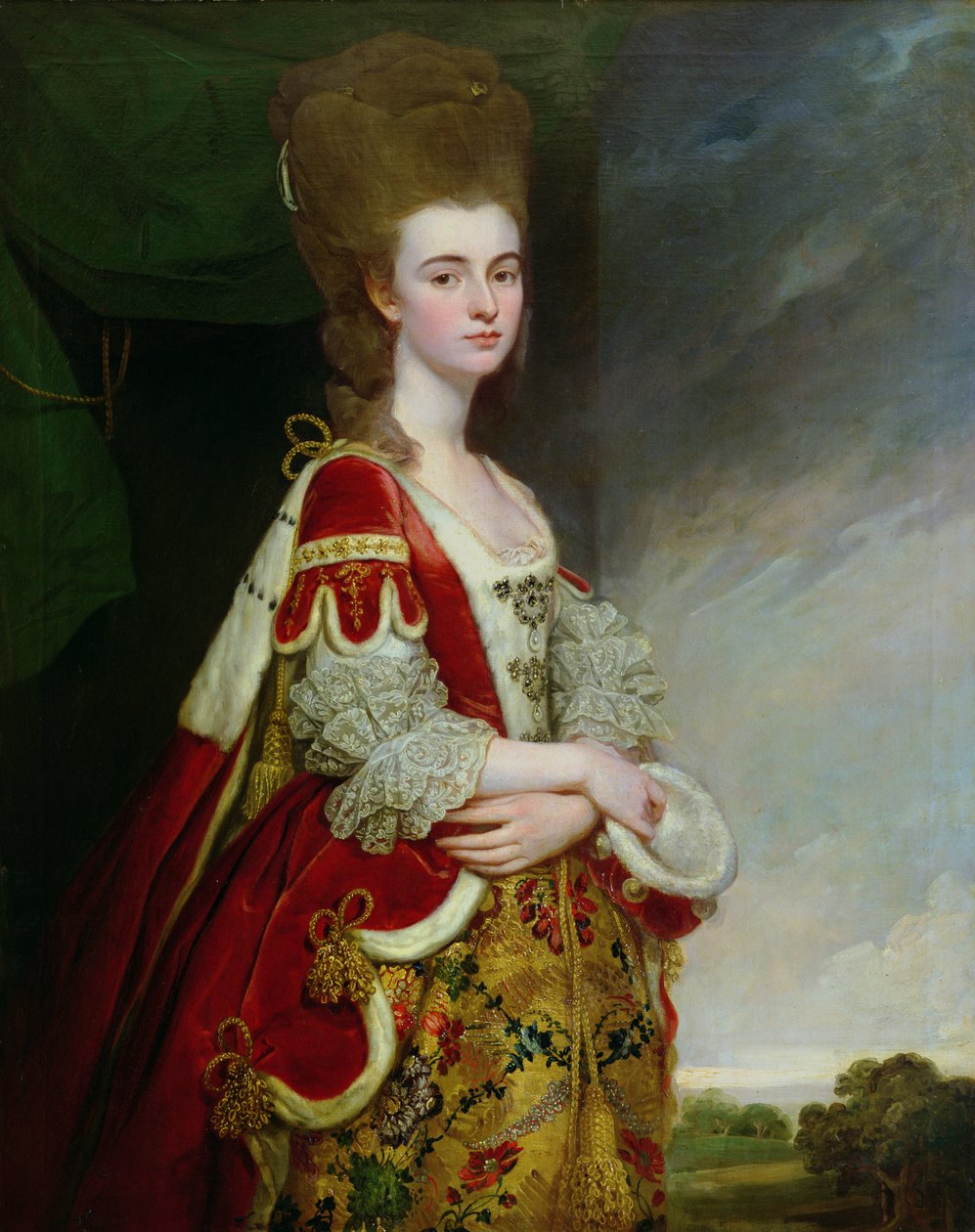 Lady Boston, født Christian Methuen af George Romney
