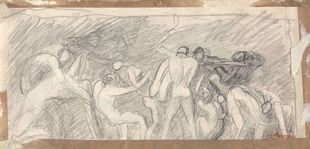 Satan præsiderer over helvede af George Romney