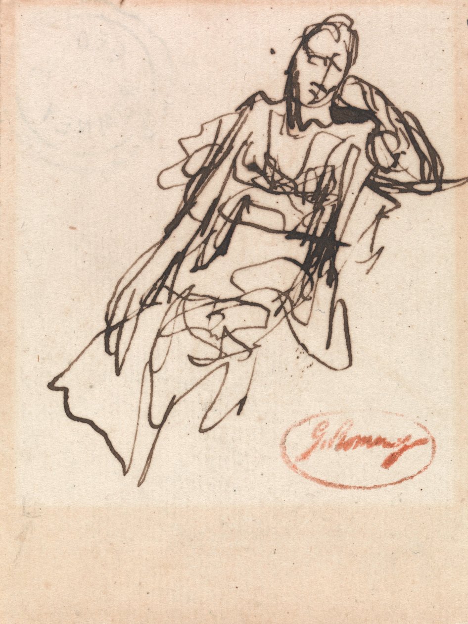 Siddende kvinde, muligvis fru Hayley af George Romney