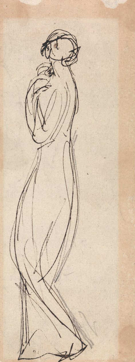 Stående kvindefigur af George Romney