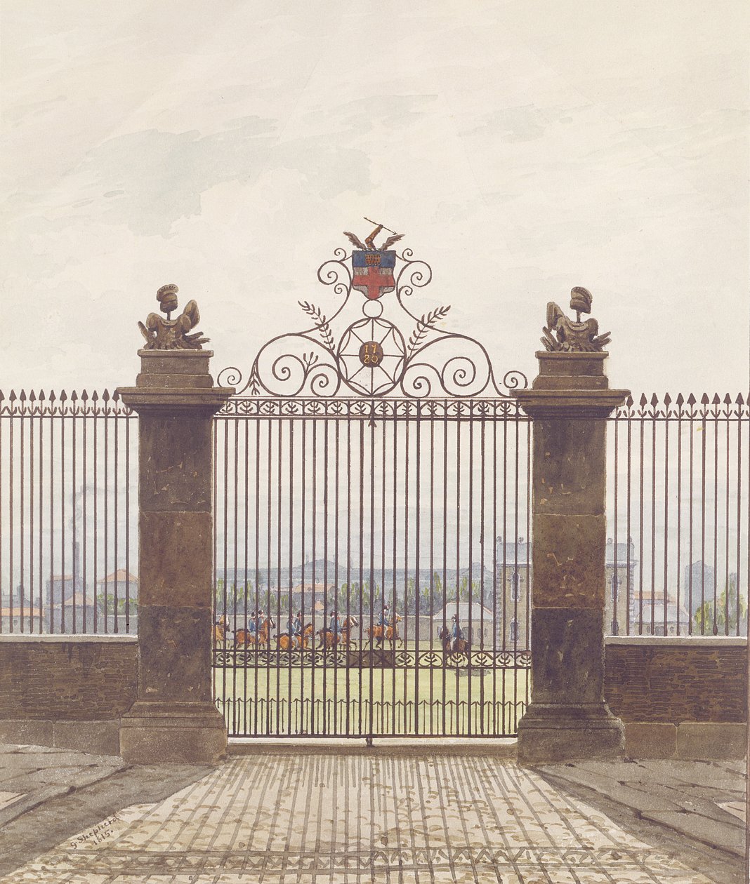 London scene, 1815 af George Shepherd