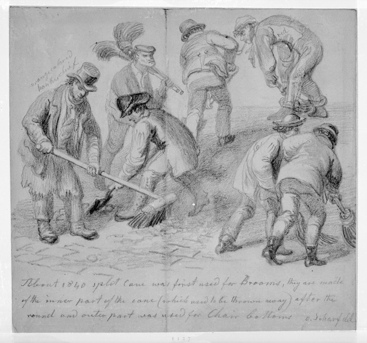 Introduktionen af dele stokkoste til London gadefejere, 1840 af George Snr Scharf