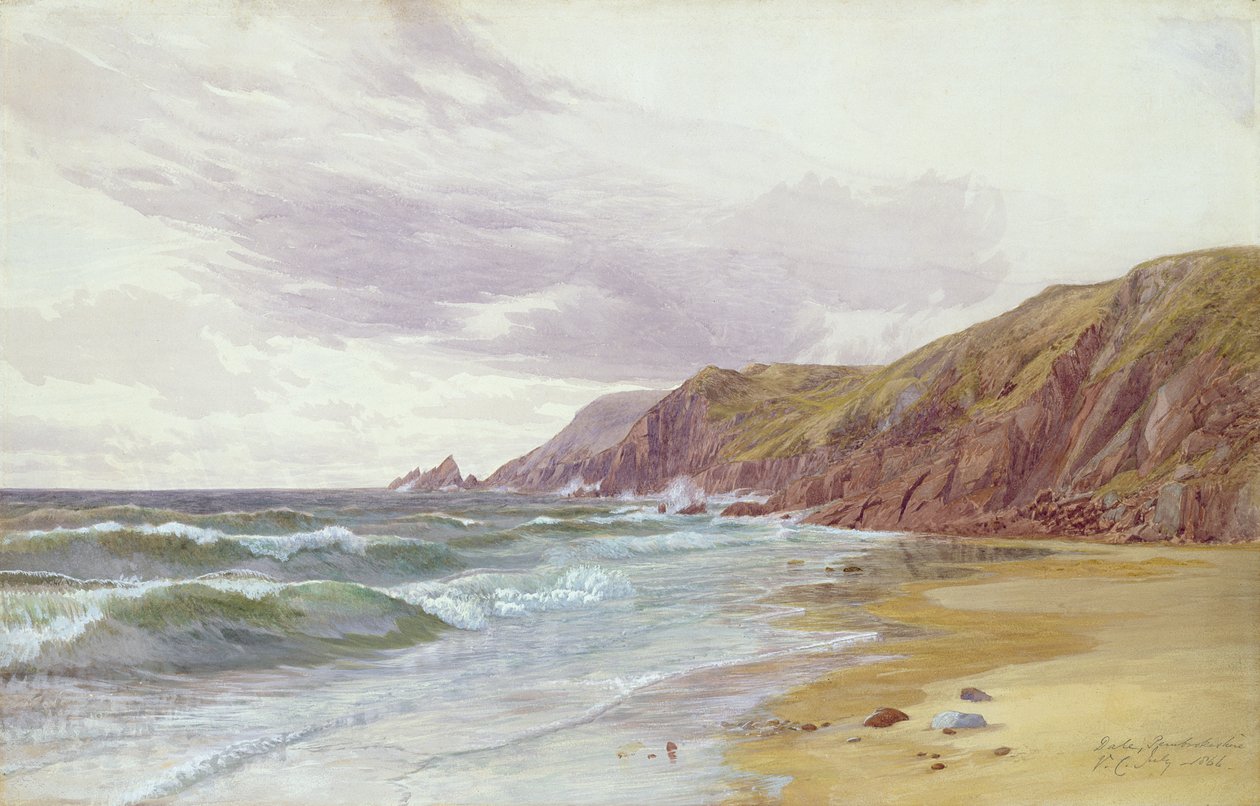 Dale, Pembrokeshire, juli 1866 af George Vicat Cole