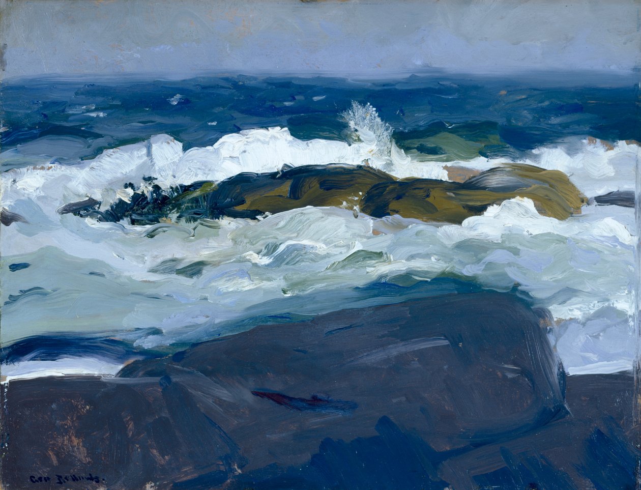 Rock Reef, Maine, 1913 af George Wesley Bellows