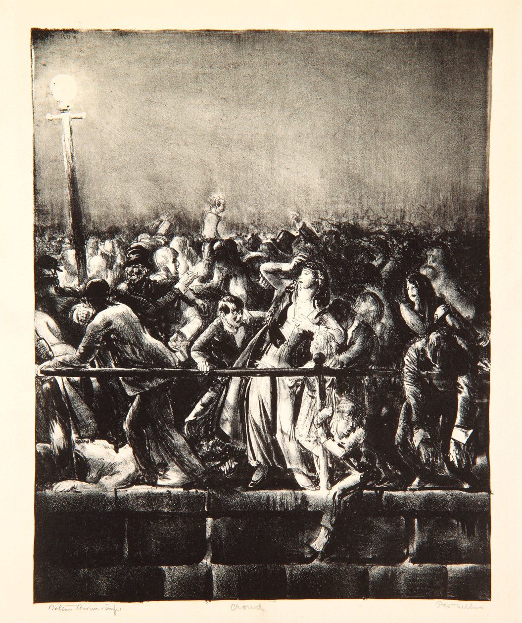 The Crowd, 1923 af George Wesley Bellows