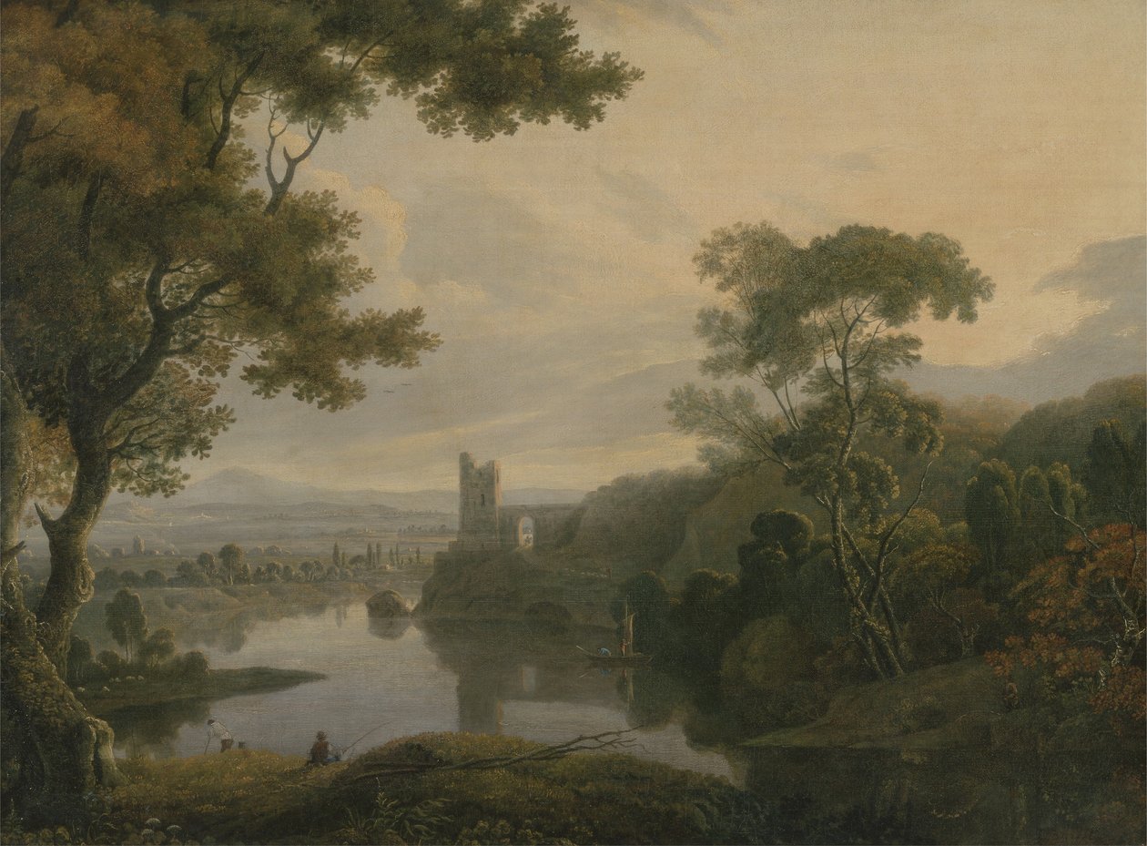 Flodlandskab, 1773 af George the Elder Barret