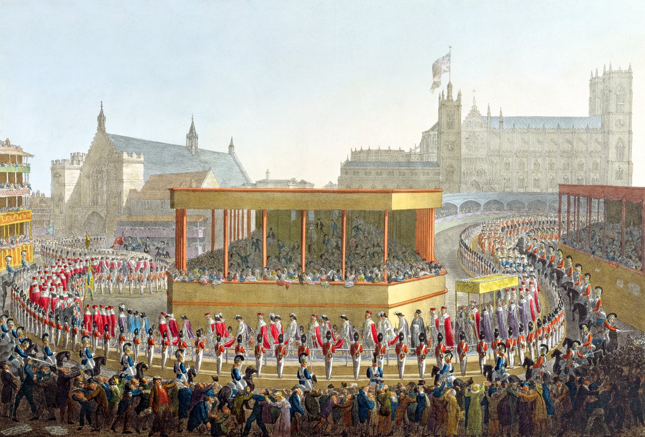 Kroningsprocession af Georg IV, 1821 af George the Elder Scharf