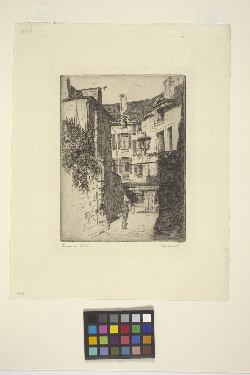 Cour De Rohan (blæk) af George Charles Aid