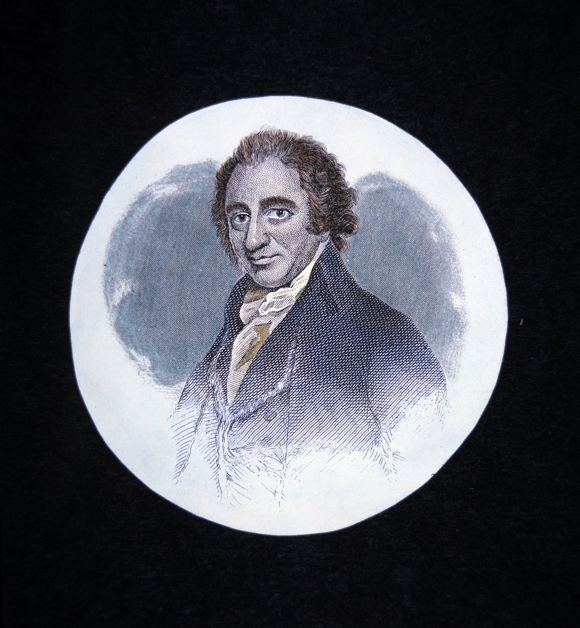 Thomas Paine (farve litho) af George (after) Romney