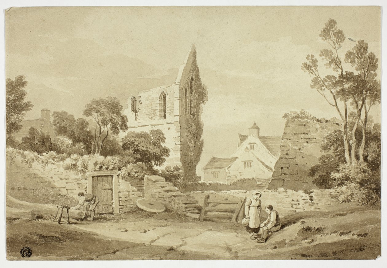 Wenlock Abbey, Sharpshire af George Augustus Holmes