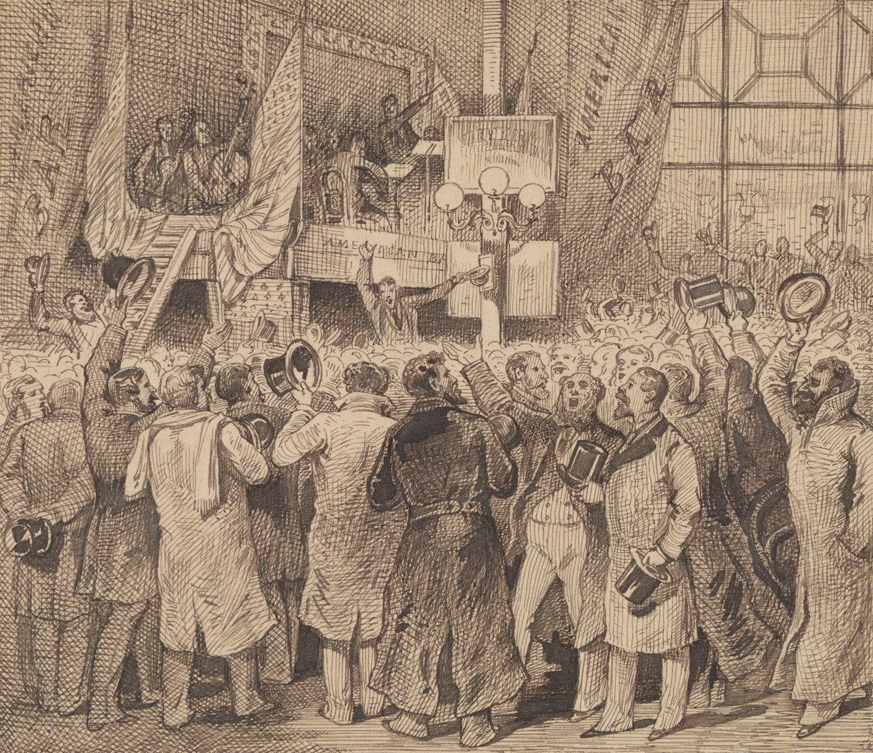 Krager, der fejrer i American Bar af George Augustus Sala