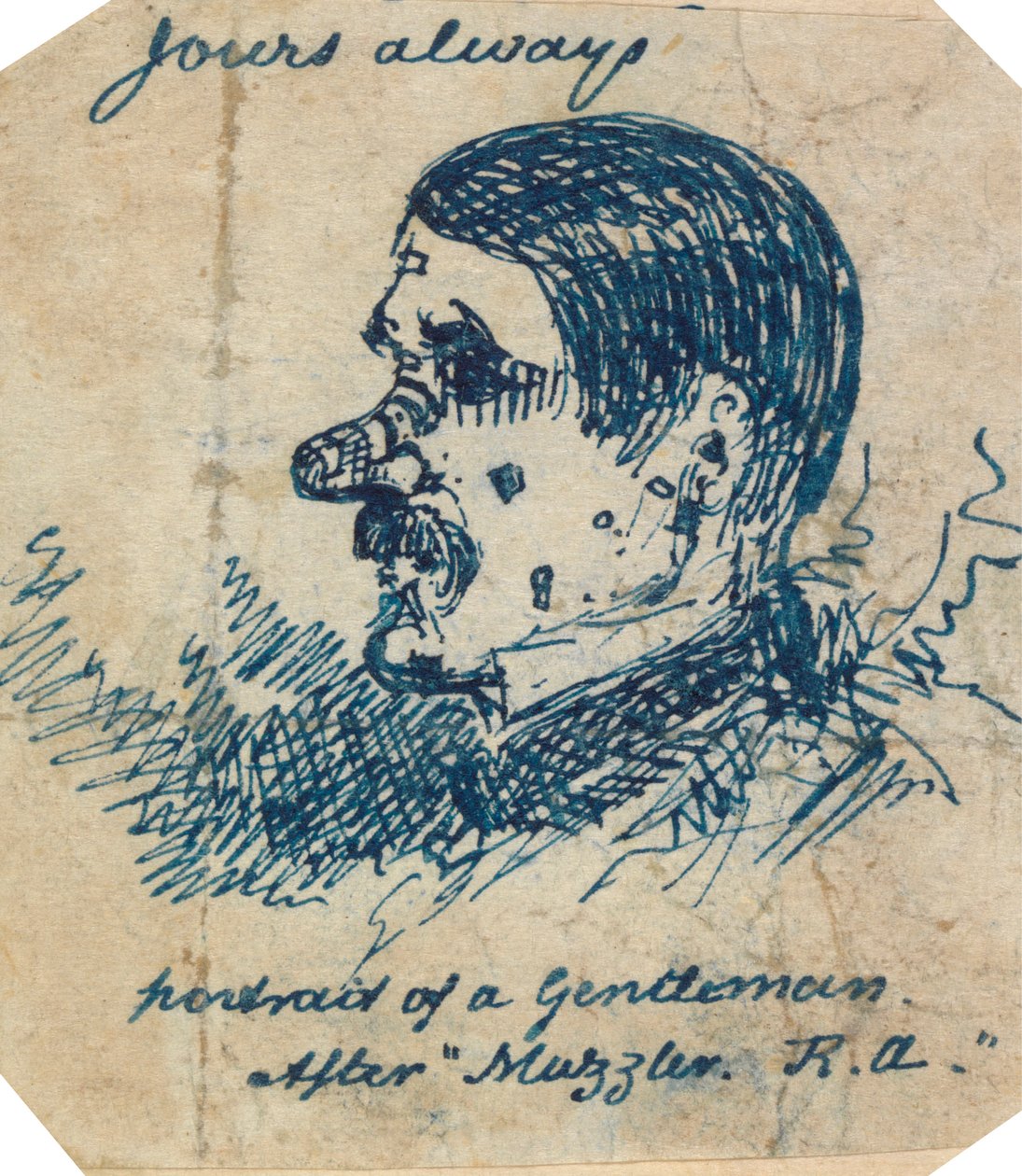 Selvportræt af George Augustus Sala