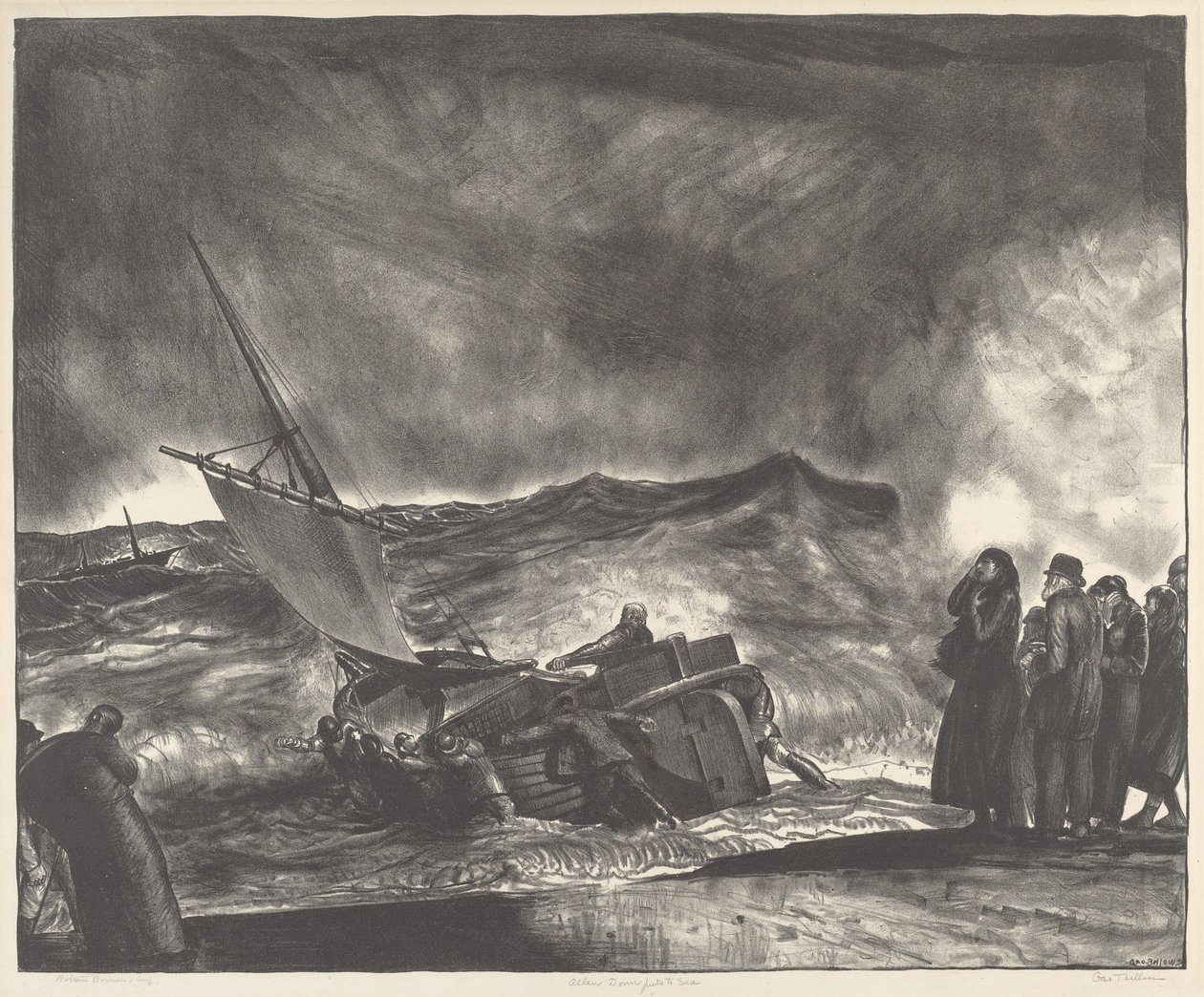 Allan Donn sætter til søs af George Bellows