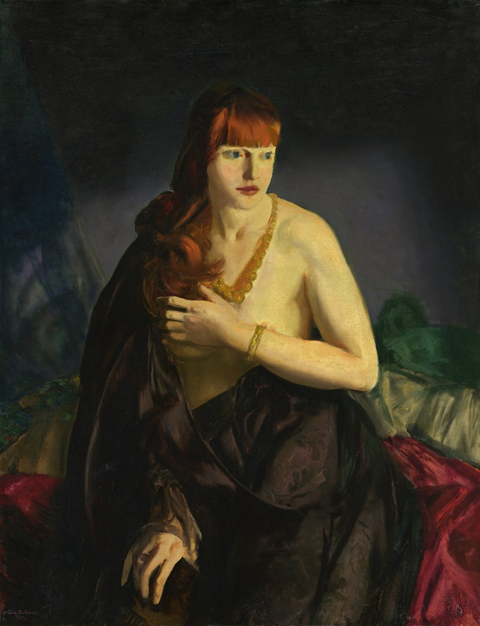 Nøgen med rødt hår af George Bellows