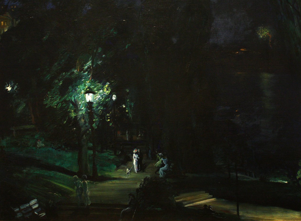 Sommernat, Riverside Drive af George Bellows
