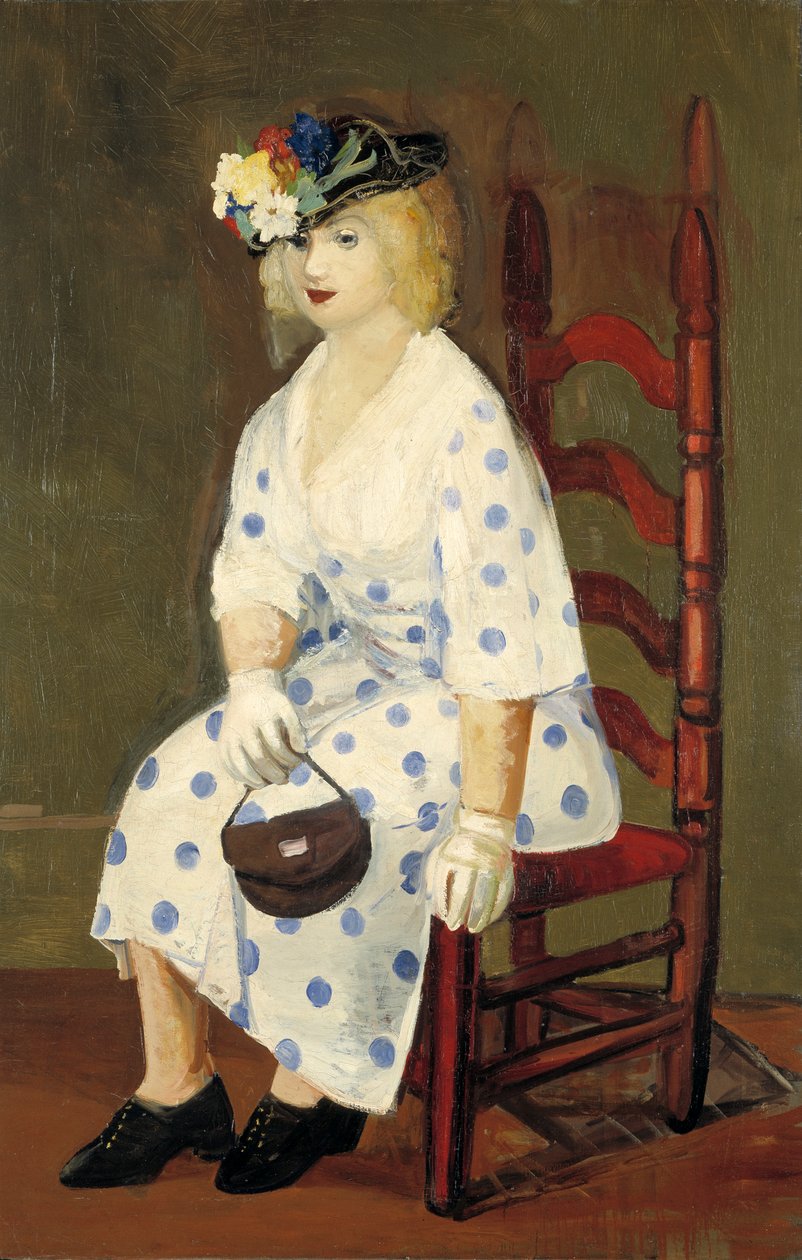 Den prikkede kjole, 1927. af George Benjamin Luks