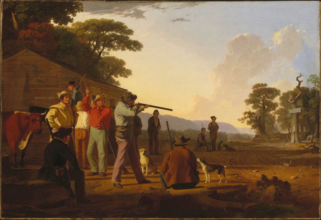 At skyde efter kødet af George Caleb Bingham