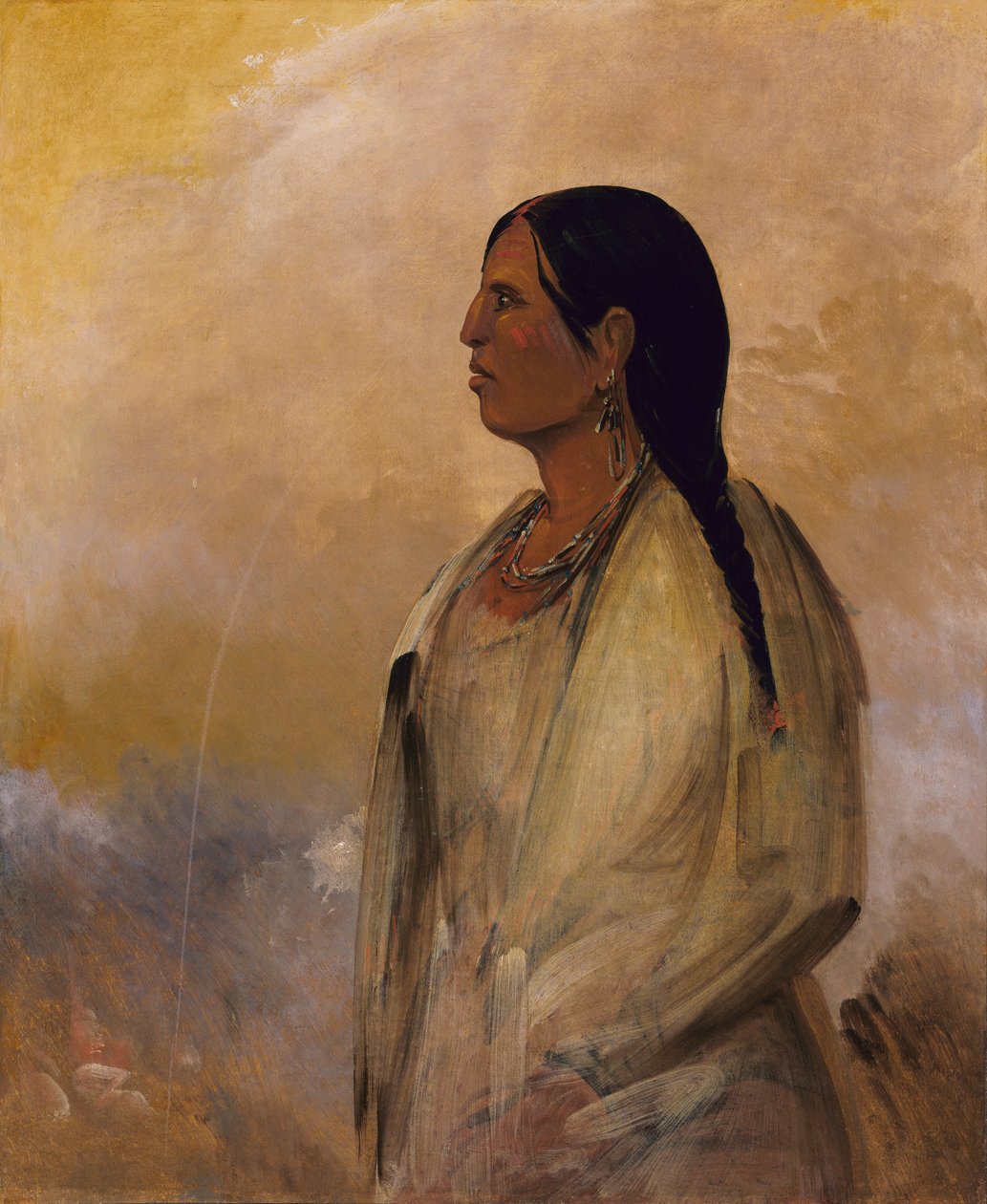 En Choctaw Woman, 1834. af George Catlin