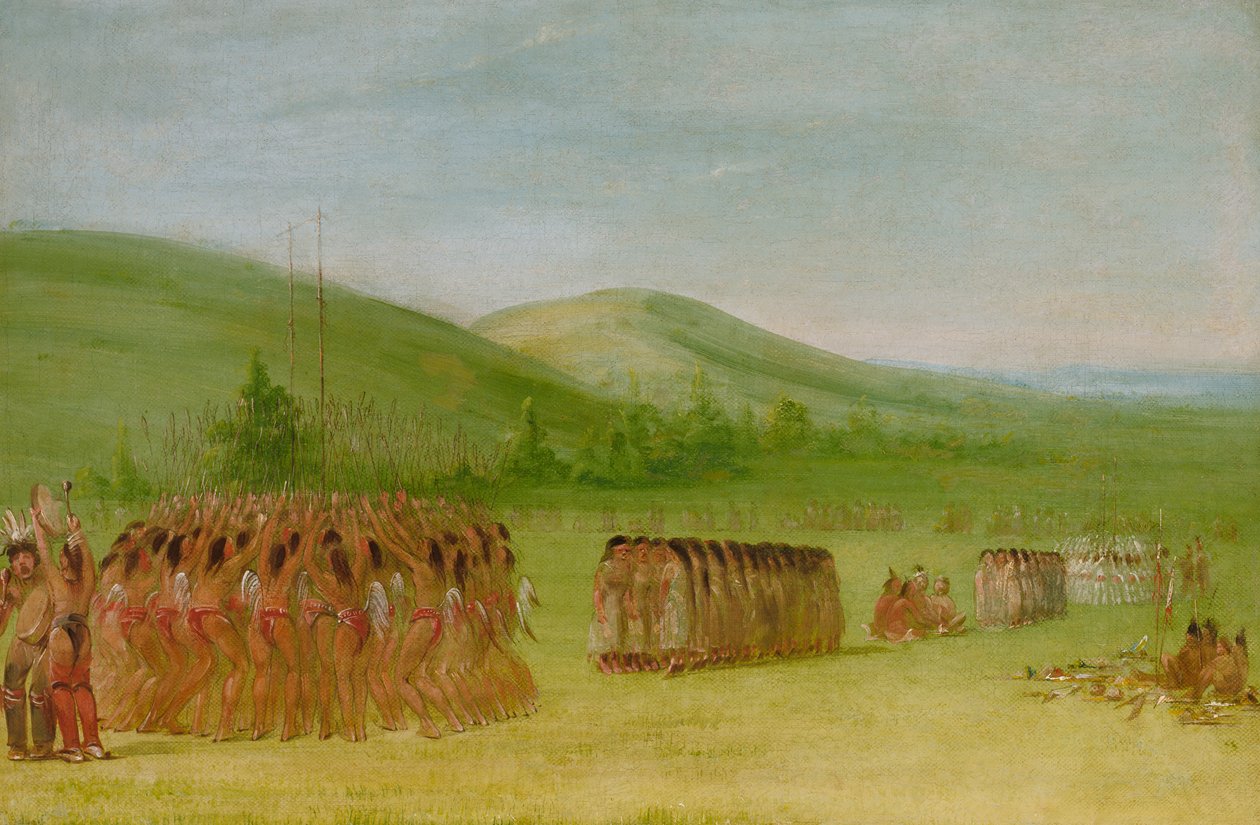 Bolddans, Choctaw, 1834-1835. af George Catlin