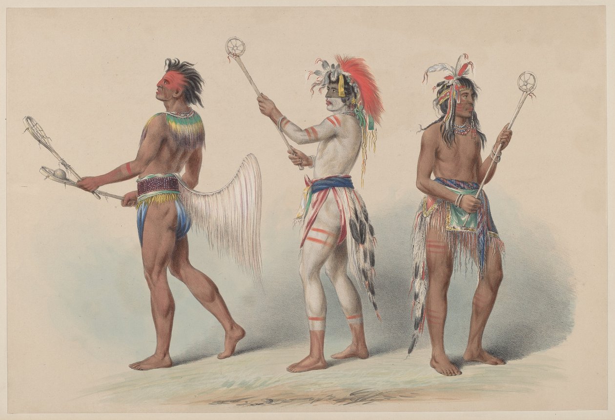 Boldspillere af George Catlin