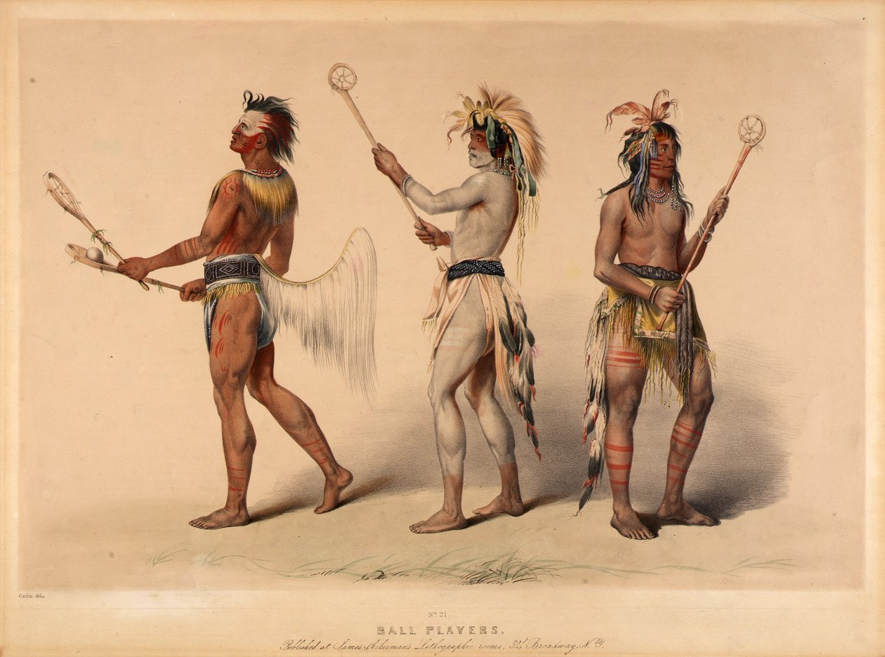 Boldspillere af George Catlin