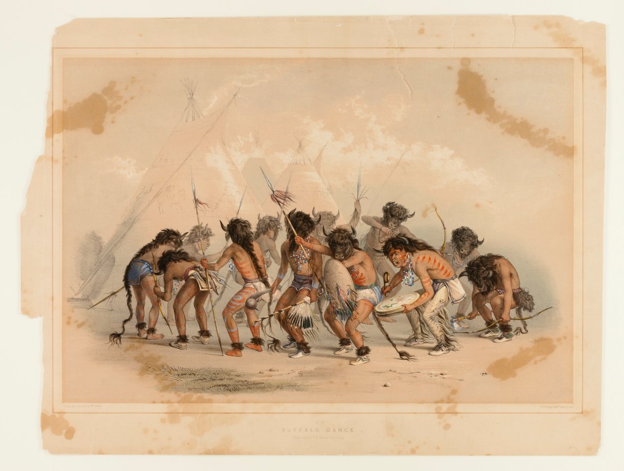 Bøffeldans nr. 8 af George Catlin