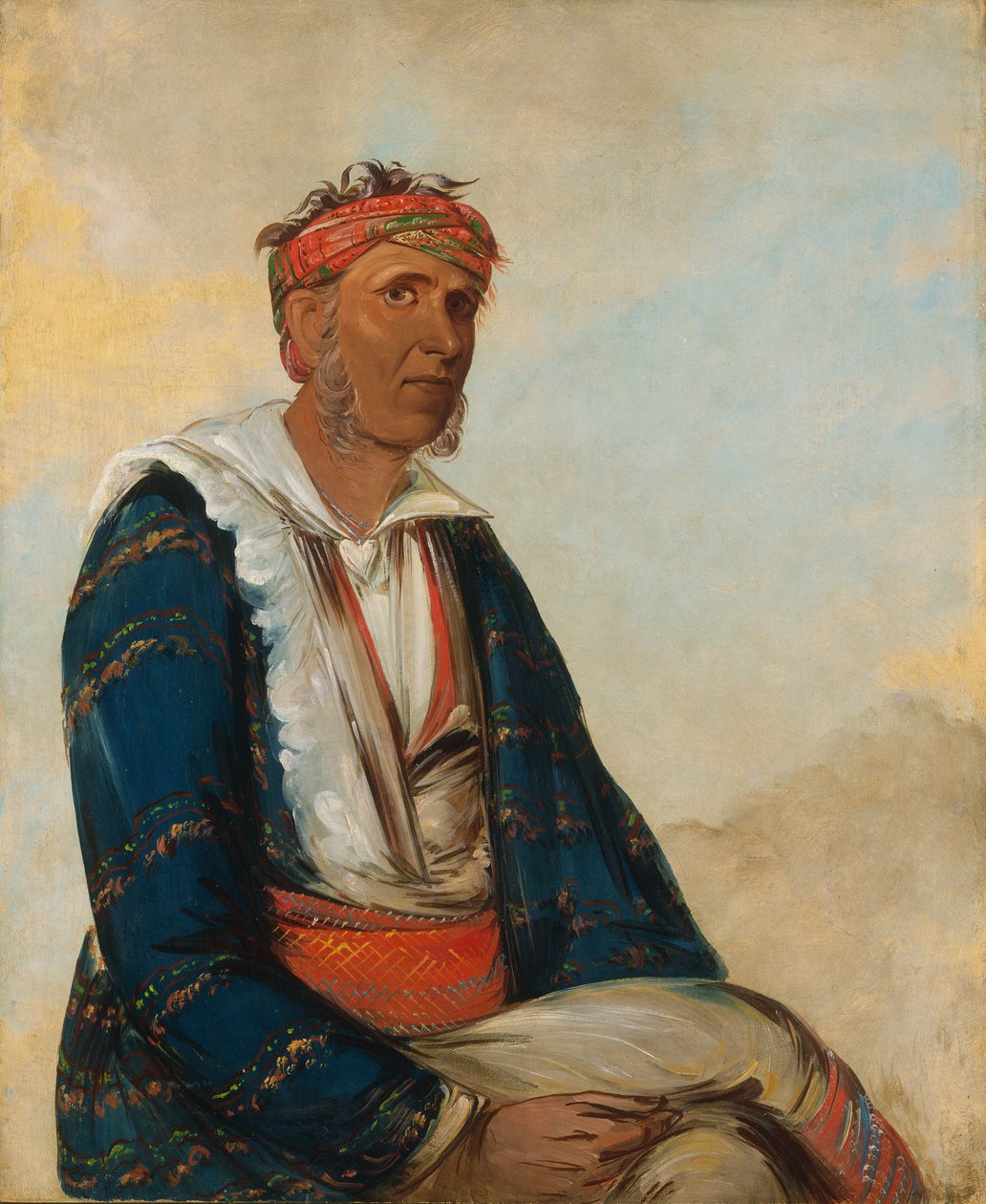 Cól-lee, en bandchef, 1834. af George Catlin