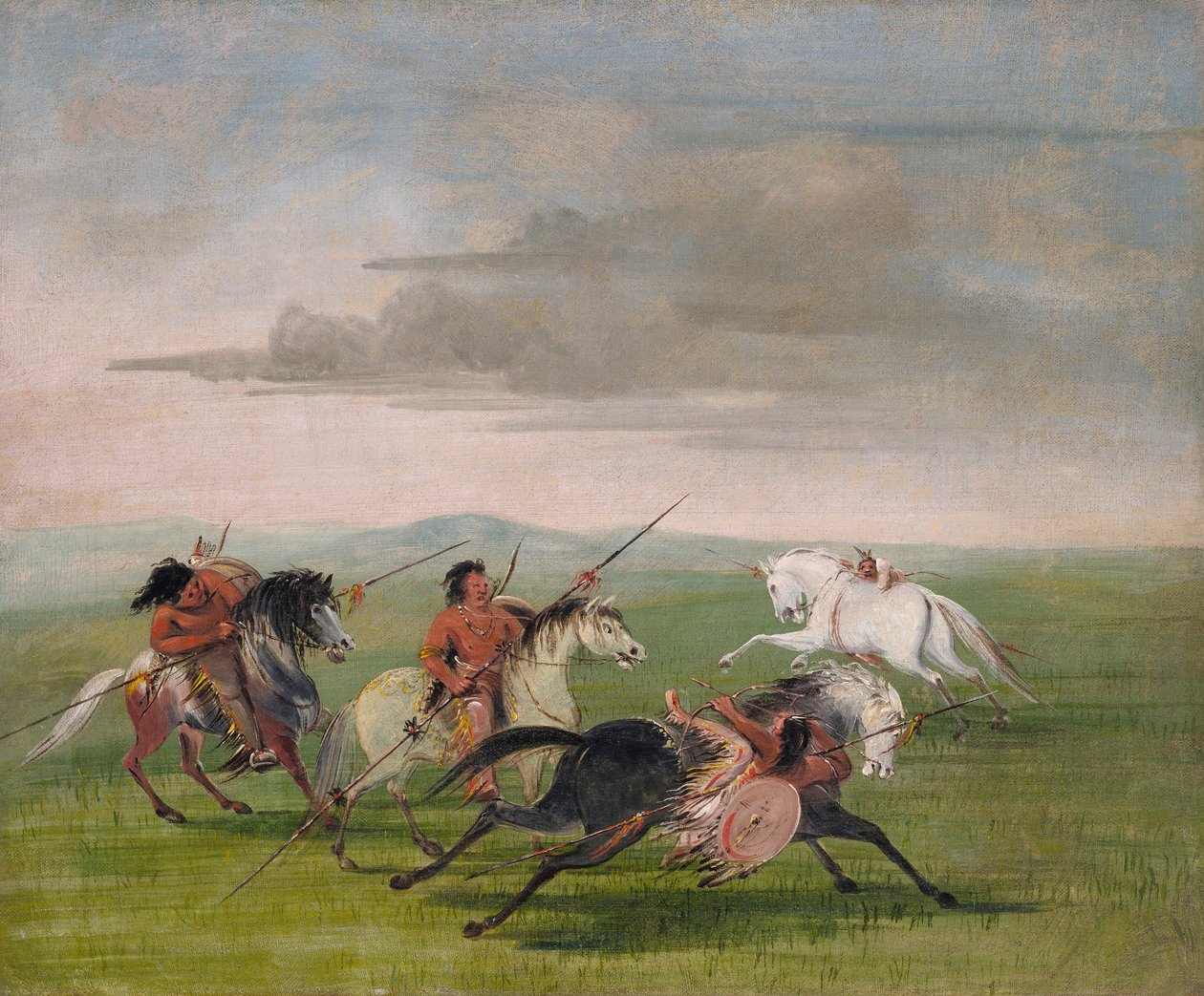 Comanchernes evner som ryttere af George Catlin