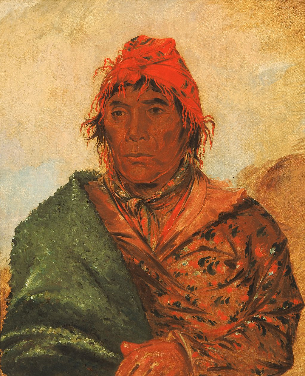 Ee-mat-lá-, kong Philip, anden høvding, 1838. af George Catlin