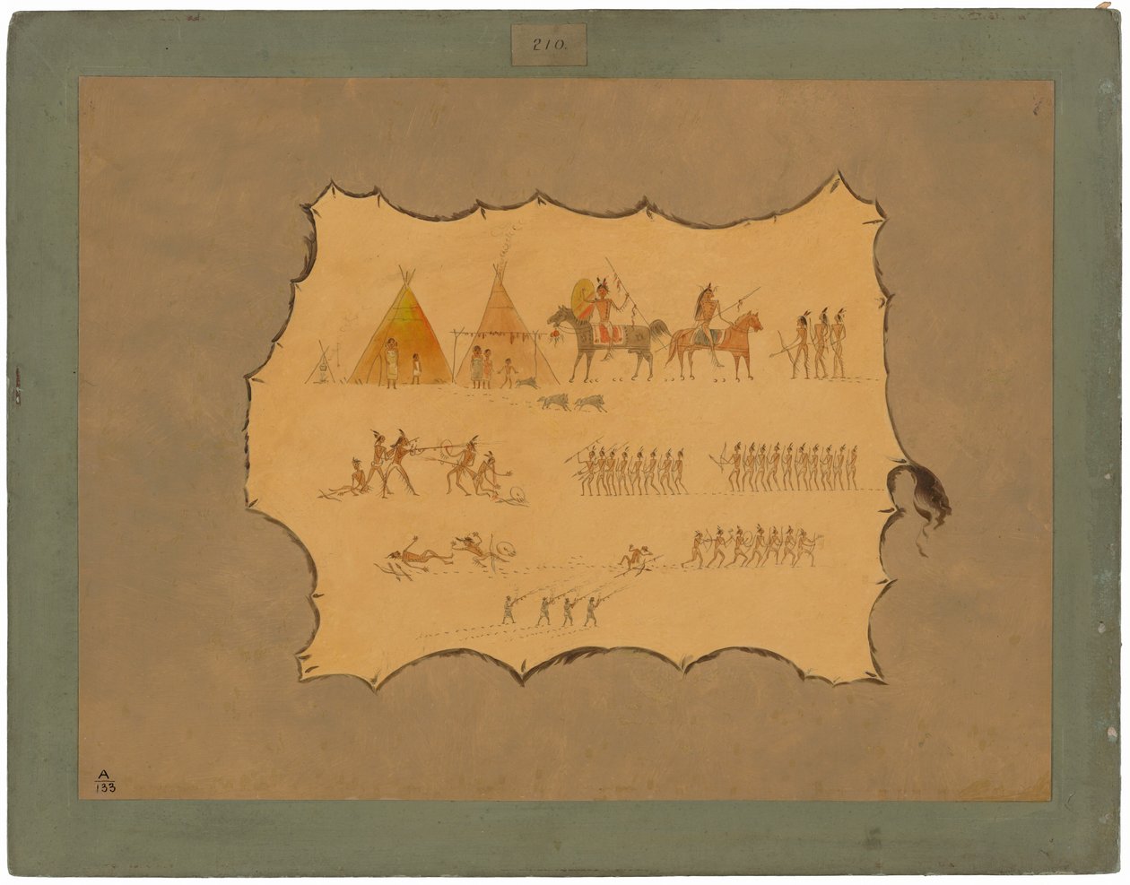 Faksimile af en Cheyenne-kåbe af George Catlin
