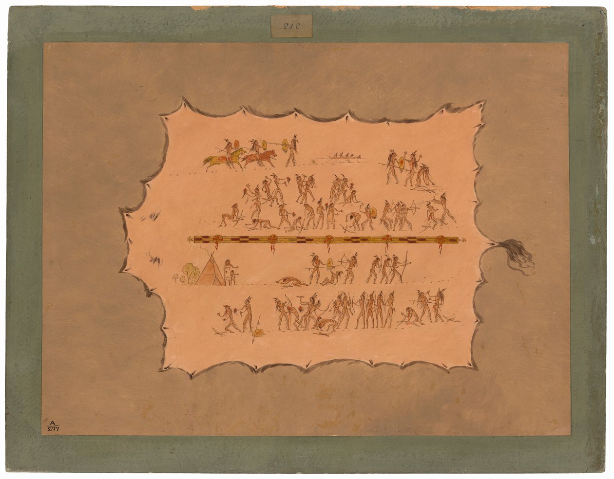 Faksimile af en Sioux-kappe af George Catlin